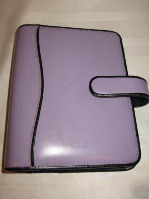 Sharp lavendar & black organizer/ planner- nice 