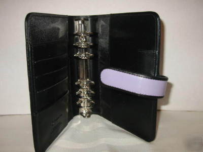 Sharp lavendar & black organizer/ planner- nice 