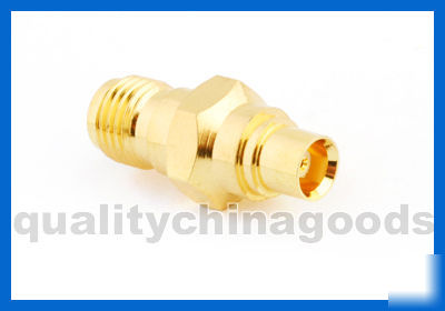 Sma female to mcx female rf adapter goldplated #0766