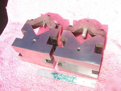 V-blocks (2) atco w/clamps used machinist toolmaker 