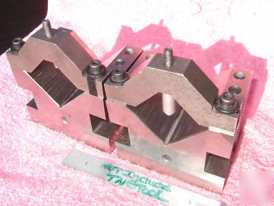 V-blocks (2) atco w/clamps used machinist toolmaker 