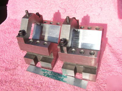 V-blocks (2) atco w/clamps used machinist toolmaker 