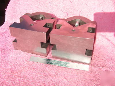 V-blocks (2) atco w/clamps used machinist toolmaker 