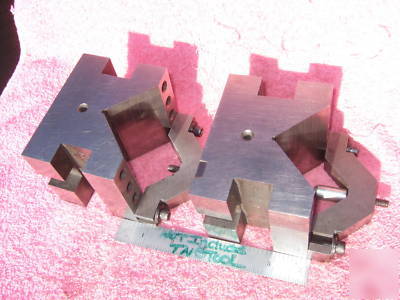 V-blocks (2) atco w/clamps used machinist toolmaker 