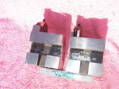 V-blocks (2) atco w/clamps used machinist toolmaker 
