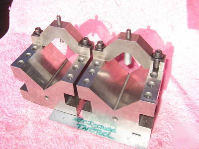 V-blocks (2) atco w/clamps used machinist toolmaker 