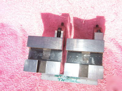 V-blocks (2) atco w/clamps used machinist toolmaker 