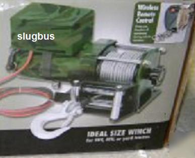 New 3000 lb wireless remote 12V portable winch atv car 