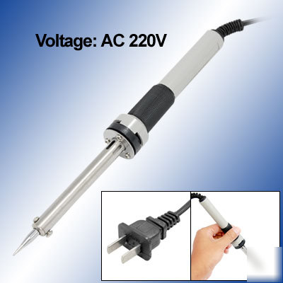 Plastic handle w rubber wrap electric welding iron 220V
