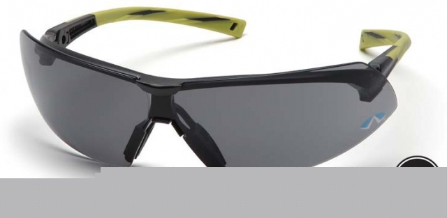 Pyramex onix safety glasses - gray anti-fog lens, hi
