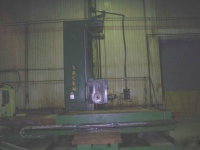 Sacem table type horizontal boring & milling machine