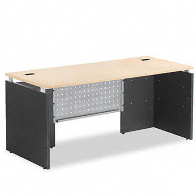 Seville series straight front desk shell, maple