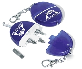 200 keychain screwdriver tape measure free custom print