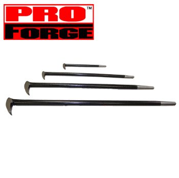 4 pc heel style pry bar auto mechanic hand tool set 