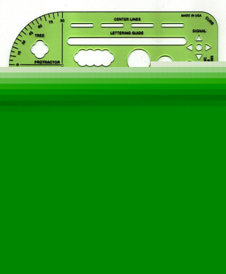 Bear-aide pocket traffic template set