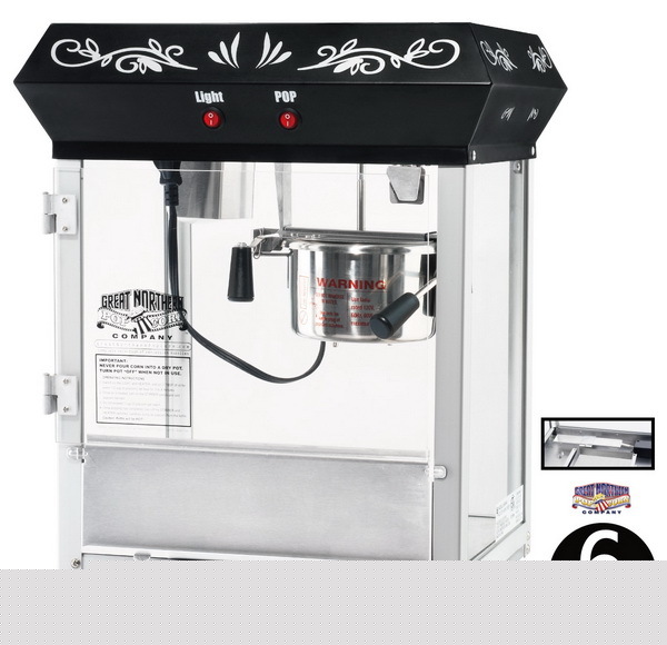 Black foundation popcorn popper machine 6 ounce