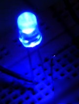 Black light led's set w/ battery + resistor fluorescent