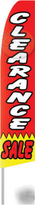 Clearance sale swooper flag 15 ft tall banner w/pole 