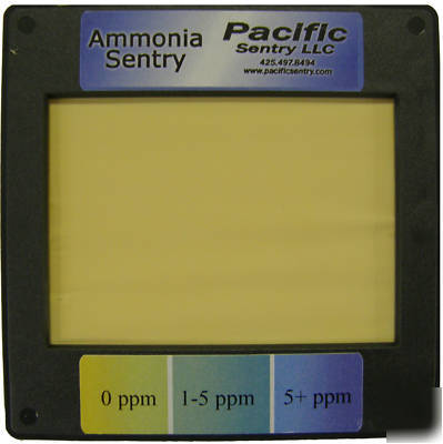 Continuous ammonia sensor visual monitor detector test
