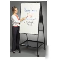 Double side rolling porcelain whiteboard easel 770
