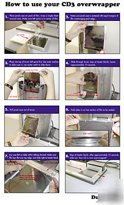 Dupco dvd case over wrapper wrapping system overwrapper