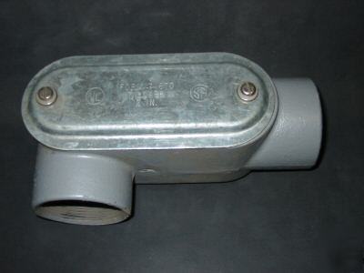 Killark LL67 conduit body with cover