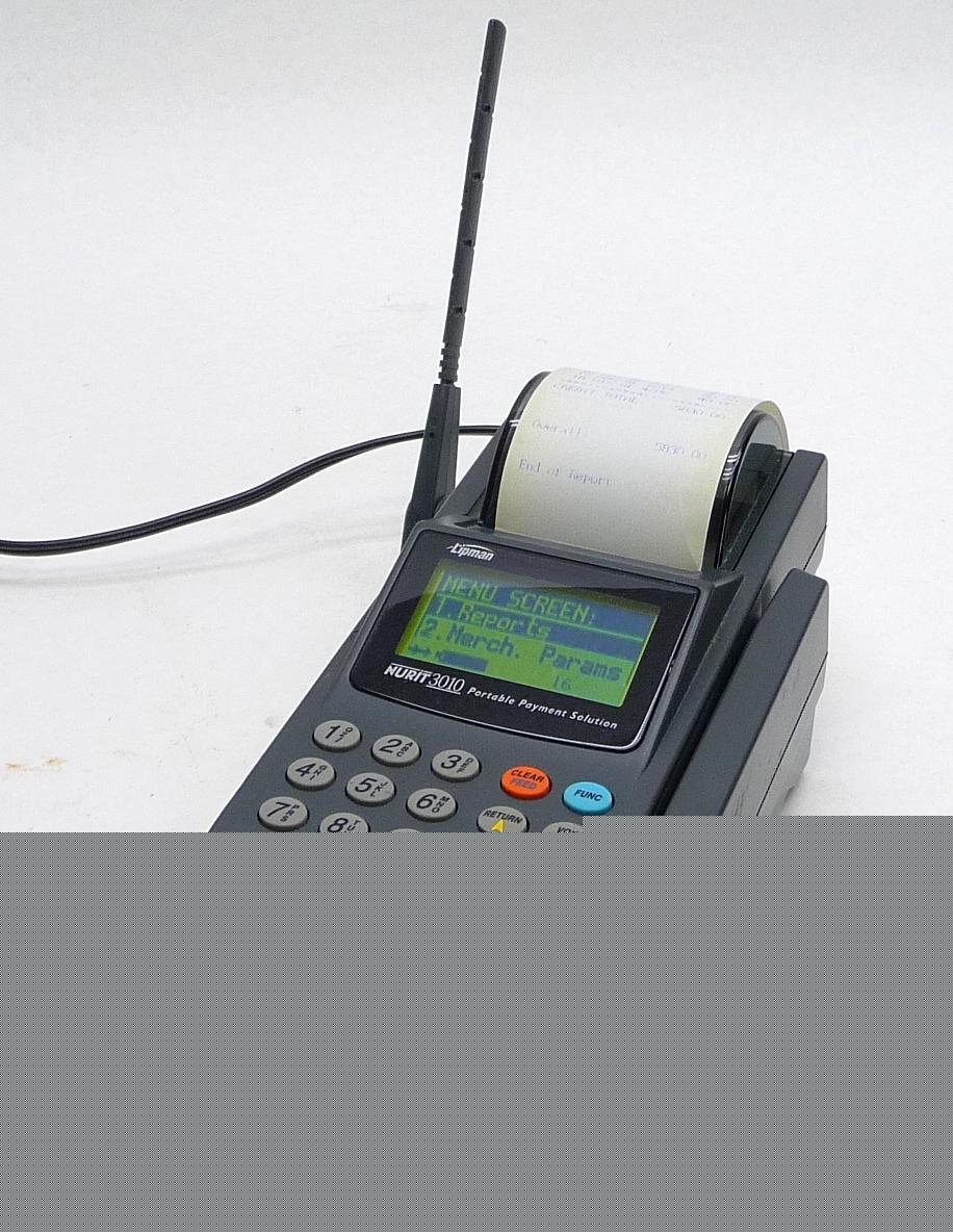 Lipman nurit 3010 wireless credit card terminal R902M-2