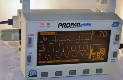 Nib protocol propaq 202 el patient monitor ecg SPO2 p