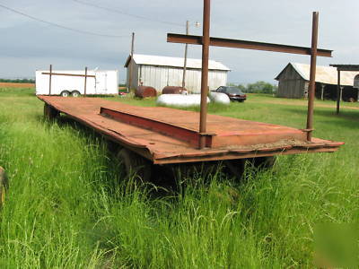 Peerless 40 foot hay trailers (2)