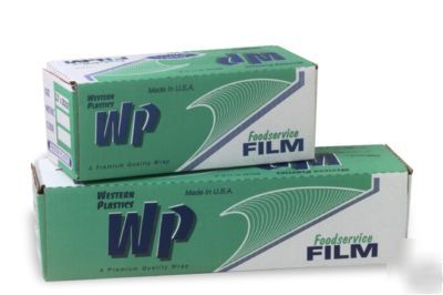 Plastic food wrap with slide cutter, 24