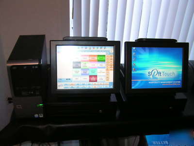 Softtouch restaurant pos,complete,2 terminals,expand-5 