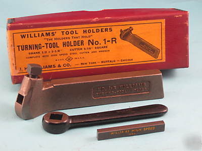 J.h. williams no. 1-r turning tool holder nice usa