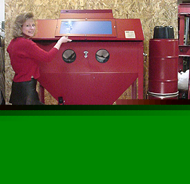 New 48 x 24 sandblaster large sand blast cabinet usa 