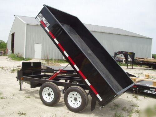 New sure trac hydraulic dump trailer 7000# 6X10 tandem