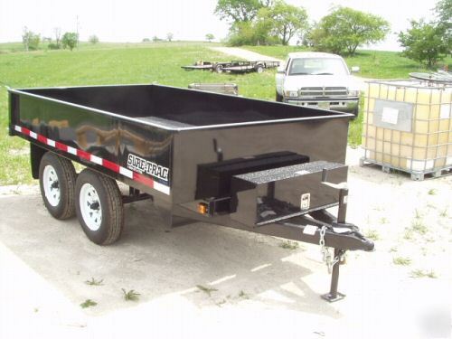 New sure trac hydraulic dump trailer 7000# 6X10 tandem