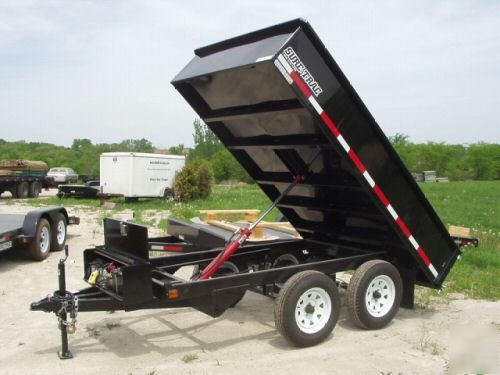 New sure trac hydraulic dump trailer 7000# 6X10 tandem