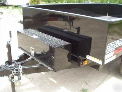New sure trac hydraulic dump trailer 7000# 6X10 tandem