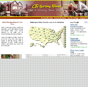 Nursing homes directory website + adsense + free host