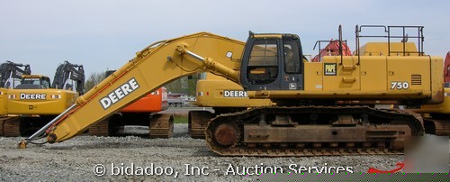 2001 john deere 750 excavator a/c hyd. q/c cummins