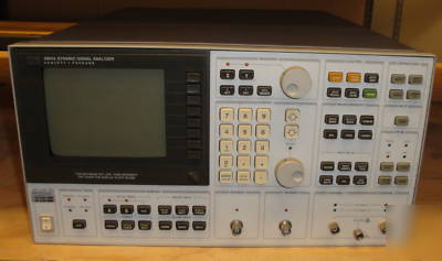 Agilent 3562A dual channel fft analyzer 100KHZ