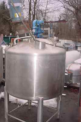Crepaco 150 gallon cone bottom mix tank 2 hp shaft prop