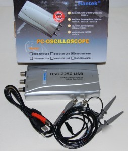 Dso-2250 usb-pc digital oscilloscope 100 mhz 250 msa/s