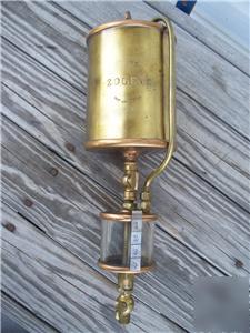 Hit & miss steam engine antique oiler brass zolene