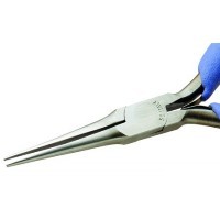 Lindstrom long needle nose plier, serrated jaws 5I