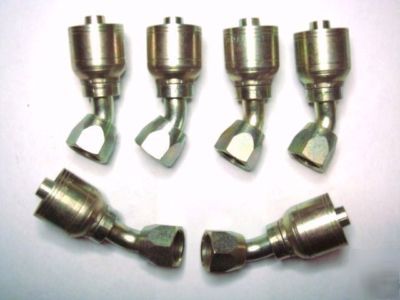 Lot 6 aeroquip hydraulic fitting 45Â° elbow ttc 1AA8FJA8