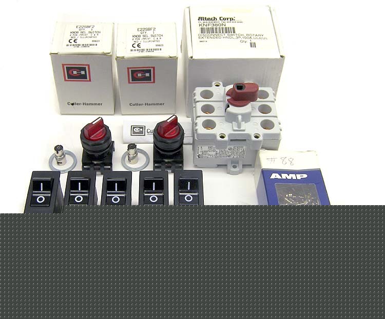 Lot disconnect switch circuit breaker contact block pin
