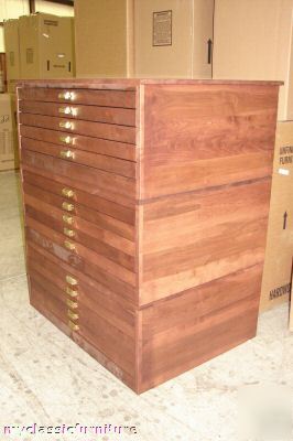 Map atlas blueprint architect museum flat file cabinet 