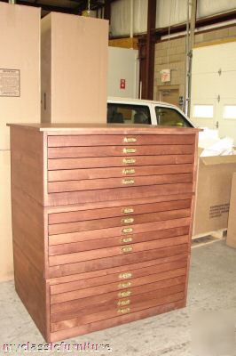 Map atlas blueprint architect museum flat file cabinet 