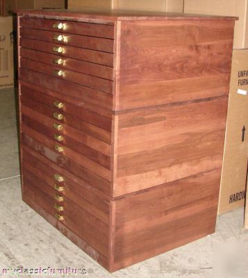 Map atlas blueprint architect museum flat file cabinet 