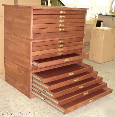 Map atlas blueprint architect museum flat file cabinet 